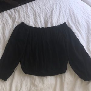 Brandy Melville Black off the shoulder top